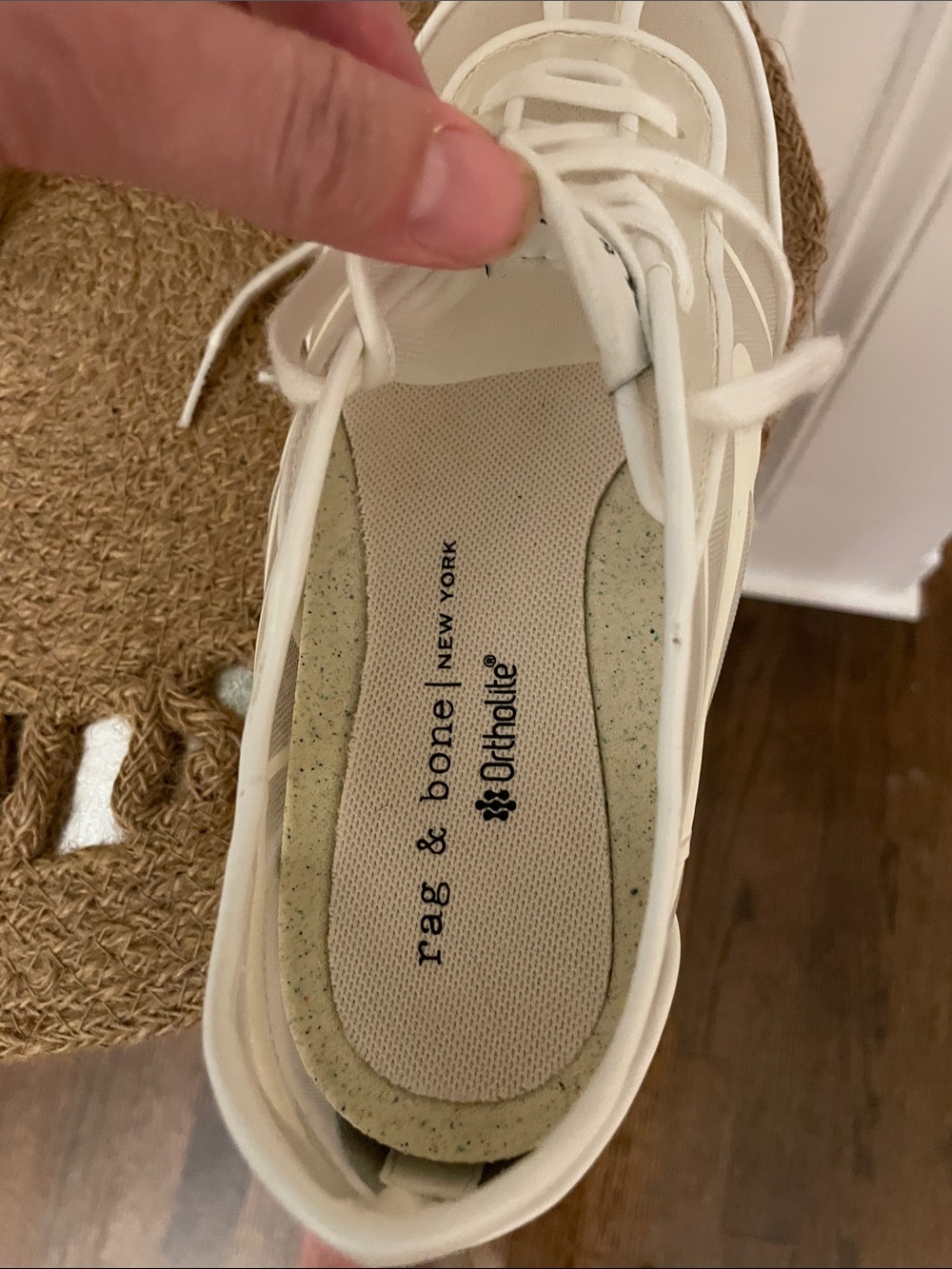 rag & bone Off-White Mesh Retro Runner - Picture 6 of 9